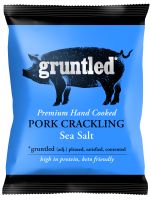 Gruntled Pork Crackling Sea Salt - 20 x 40g